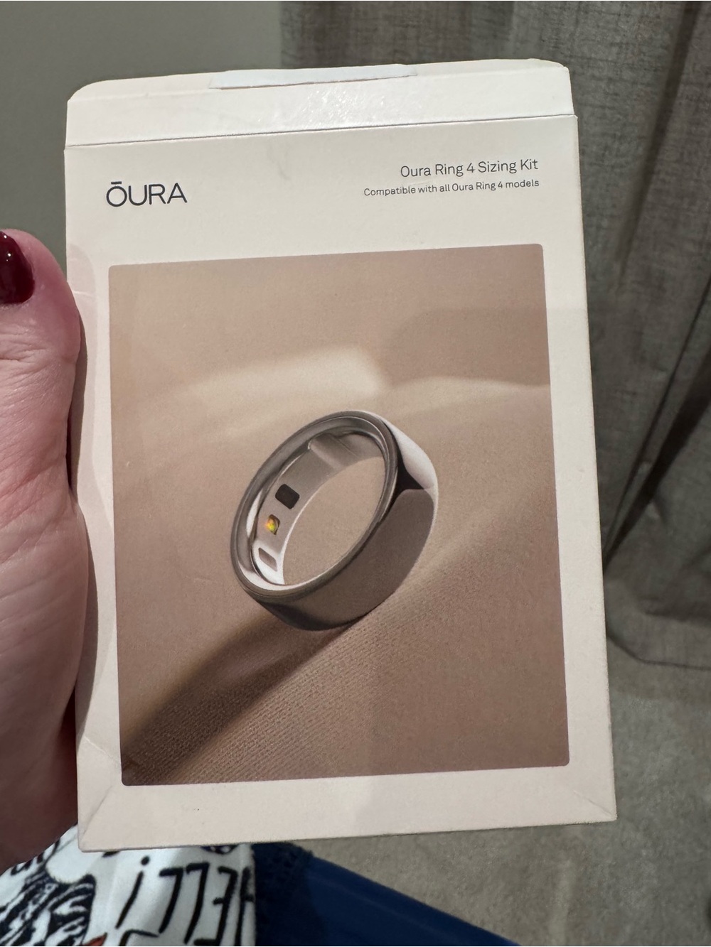 Oura Ring 4 Sizing Kit — Silver Tone